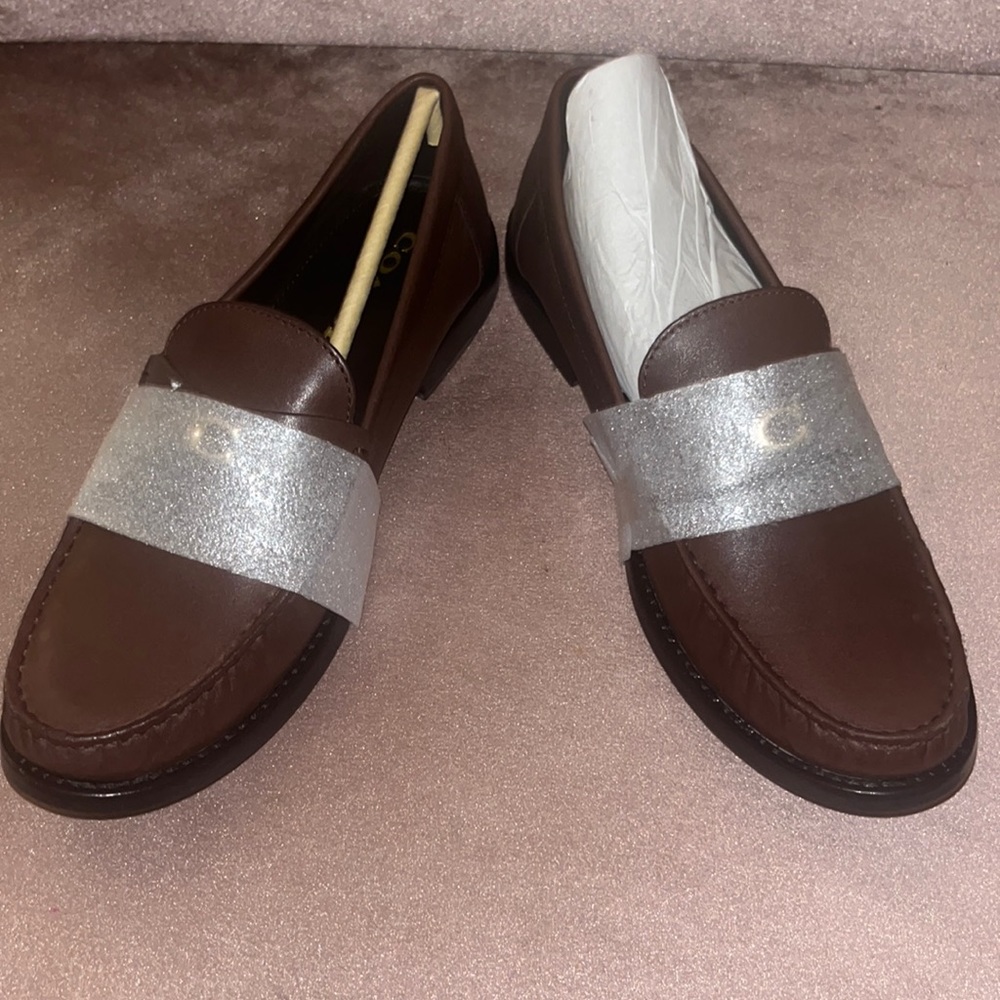 Coach Jolene leather loafers